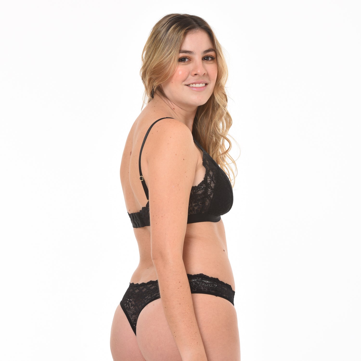 Conjunto best sale bralette negro